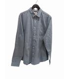リーバイス Levi's シャツ 長袖 シャンブレー 総柄 グレー L