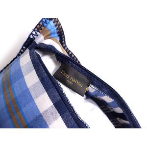 LOUIS VUITTON クッション クーサン・モノグラム マドラス ブルー
