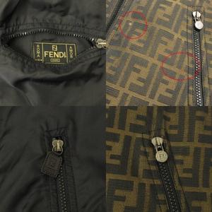 フェンディ FENDI リバーシブル コート ズッカ柄 ナイロン イタリア製