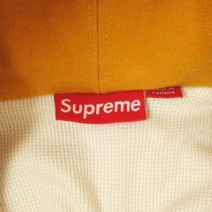 シュプリーム SUPREME 11AW Hood Logo Thermal Zip Up Hoodie フード