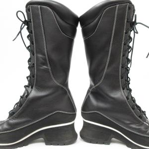 靴 timberland 85372 EURO DUB SPIN Timberland Women Nubuck Leather High Heel Euro Dub Spin Tall