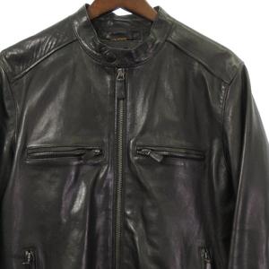 COACH コーチ　ラムレザー シングルライダース　ジャケット　S ブラック COACH コーチ ラムレザー シングルライダース ジャケット S