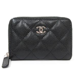 シャネル CHANEL 良品 21年製 マトラッセ キャビアスキン ココマーク 