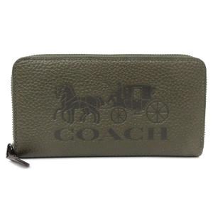 コーチ COACH 美品 ホース＆キャリッジ 長財布 ラウンドファスナー 
