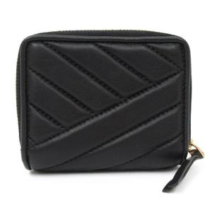 トリーバーチ　コンパクトウォレット　折り財布　キラシェブロン　ブラック TORY BURCH トリーバーチ 財布 小物 二つ折り財布 キラ ミニ財布