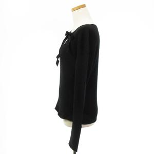 グッチ GUCCI ニット セーター 長袖 Vネック リボン カシミヤ 100