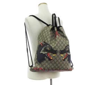 グッチ GUCCI GGスプリーム ドローストリング バッグパック