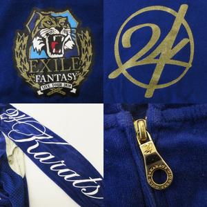 24カラッツ ジップアップジャケット ジャージ？ バックロゴ 腕ロゴ ハイネック トゥエンティフォーカラッツ 24カラッツ 24karats EXILE LIVE