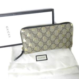 グッチ 財布 蜂 GUCCI ブラックレザー長財布 蜂のロゴ付き 公式通販