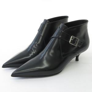 魔*い様 クリスチャンディオール アンクル ブーツ ブラック レザー レディース 魔*い様 クリスチャンディオール アンクル ブーツ ブラック レザー