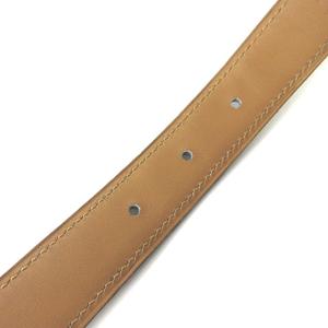 エルメス HERMES ベルトバックル リバーシブルベルト ミニコンスタンス クロコダイル ゴールドカラー金具 □G刻印 黒 茶 ブラック ブラウン 80 レディース