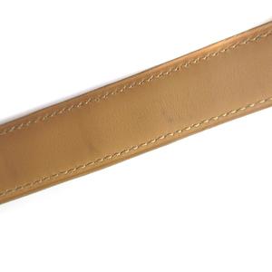 エルメス HERMES ベルトバックル リバーシブルベルト ミニコンスタンス クロコダイル ゴールドカラー金具 □G刻印 黒 茶 ブラック ブラウン 80 レディース
