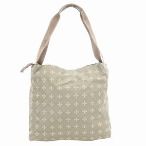 ミラショーン mila schon ハンドバッグ トート 肩掛け 総柄 ナイロン ベージュ系 /GV ■GY99 レディース