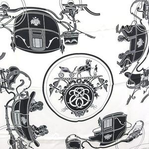 エルメス HERMES カレ80 スカーフ EX-LIBRIS フリンジ エクスリブリス