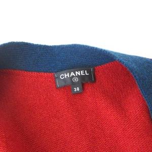 シャネル CHANEL カーディガン ココマーク 長袖 カシミヤ100 レッド 赤  