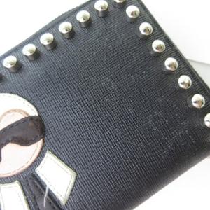 フェンディ FENDI 8M0299 カールラガーフェルド スタッズ 長財布  