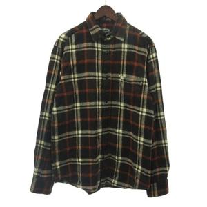 ステューシー STUSSY ネルシャツ チェックシャツ 長袖 ブラウン 茶 M メンズ