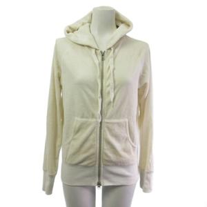 イエナ IENA パーカー ジップアップ パイル オフホワイト F レディース