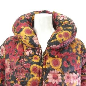 シビラ SYBILLA ダウンジャケット 花柄 ジップアップ ボリュームカラー ピンク M レディース