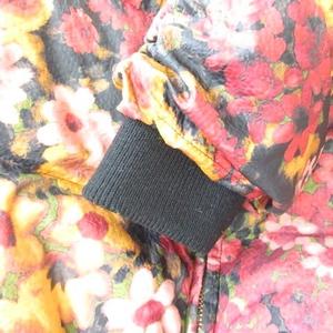 シビラ SYBILLA ダウンジャケット 花柄 ジップアップ ボリュームカラー ピンク M レディース