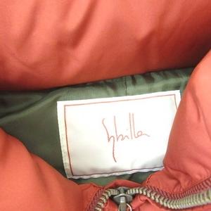 シビラ SYBILLA ダウンジャケット ジップアップ オレンジ M 