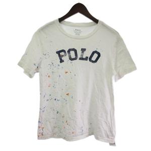 ポロ ラルフローレン POLO RALPH LAUREN Ｔシャツ カットソー ペイント ロゴ レディース着用可 M 150 キッズ