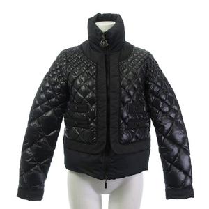 モンクレール MONCLER 美品 ECUREUIL キルティング ダウンジャケット ブルゾン 黒 ブラック 00 約 XS レディース