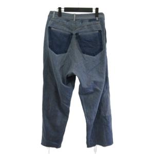 【中古】シーオール SEEALL SAU31 DE602 RECONSTRUTED SUPER BUGGY SLACKS DENIM 再構築 デニムパンツ ジーンズ ブルー 2 レディース シーオール SEEALL SAU31 DE602 RECONSTRUTED SUPER BUGGY SLACKS