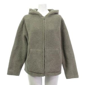 ベアフットドリームス BAREFOOT DREAMS × Ron Herman 美品 パーカー ボア フリース グレー系 M レディース