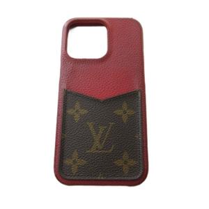 ルイヴィトン LOUIS VUITTON M81225 IPHONE バンパー 13PRO アイフォンケース カバー モノグラム ボルドー ブラウン ☆AA★ レディース