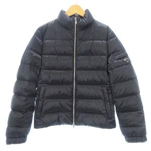 PRADA ダウンジャケット 42 Prada Re-Nylon クロップド ダウンジャケット | ブラック