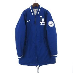 ナイキ NIKE 美品 ロサンゼルス ドジャース 中綿 ベンチコート ひざ丈