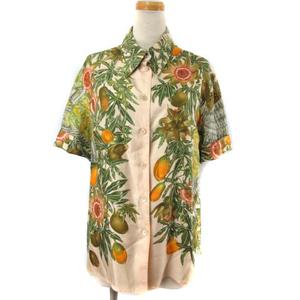 エルメス HERMES PASSIFLORES パッションフラワー シャツ ブラウス 