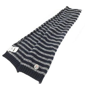 モンクレール MONCLER マフラー ニット ボーダー ロゴ ワッペン