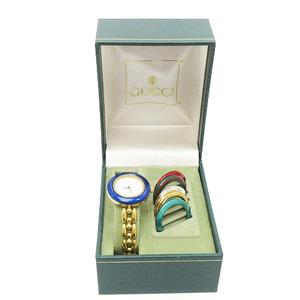 GUCCI チェンジベゼルクォーツ腕時計 カラーバンドセット