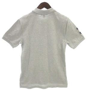 ポロラルフローレン 半袖ポロシャツ 無地 グレー ポニー刺繍 夏物古着d61 ポロ ラルフローレン POLO RALPH LAUREN 美品 半袖 ポロシャツ
