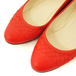 ボッテガヴェネタ BOTTEGA VENETA イントレチャート パンプス フラット