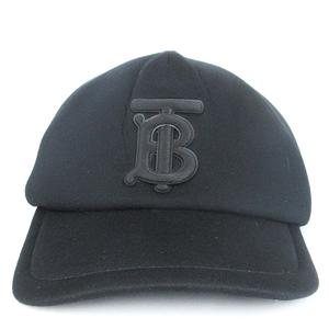 バーバリー BURBERRY TBロゴ キャップ コットン スナップバック 黒