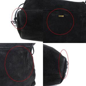 GUCCI ショルダーバッグ ブラック スウェード ブラック 黒 GUCCI◇ショルダーバッグ/スウェード/BLK