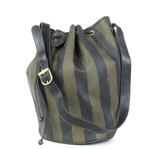 フェンディ FENDI ショルダーバック 巾着 鞄 かばん ペカン柄