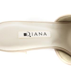 ダイアナ DIANA ミュール サンダル レザー メッシュ 編み込み
