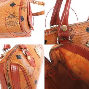 MCM ヴィセトス柄 ボストンバッグ ショルダーバッグ 2WAY レザー