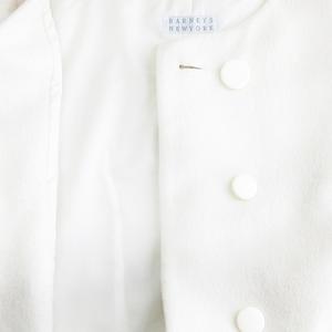 バーニーズニューヨーク BARNEYS NEW YORK ノーカラーコート シングル 