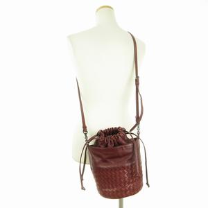 Bottega Veneta 巾着ショルダーバッグ ワインレッド ボッテガヴェネタ BOTTEGAVENETA ショルダーバッグ イントレ