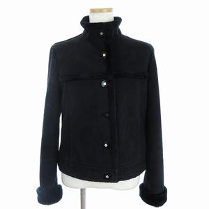 クレージュ courreges ジャケット ブルゾン スタンドカラー スエード調 