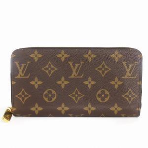 ルイヴィトン LOUIS VUITTON 美品 モノグラム ジッピーウォレット 長財布 ラウンドファスナー レザー M42616 茶 ブラウン ■SM3 メンズ