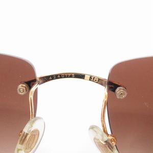 カルティエ Cartier サングラス ウッドテンプル カラーレンズ 度