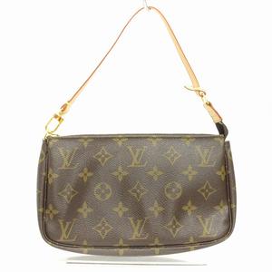 ルイヴィトン LOUIS VUITTON 美品 モノグラム ポシェットアクセソワール リヴェット ポーチ ショルダーバッグ M51980 茶 ブラウン 鞄 ■ECH レディース