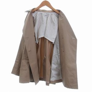 エンスウィート レナウン ensuite トレンチコート ショート丈 長袖 2 ベージュ レディース