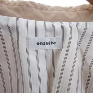 エンスウィート レナウン ensuite トレンチコート ショート丈 長袖 2 ベージュ レディース